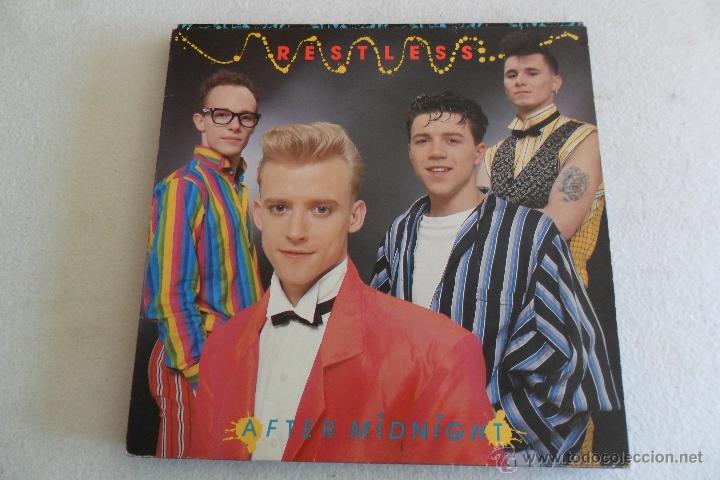 Discos de vinilo: RESTLESS - AFTER MIDNIGHT 1986 VINILO VINYL BLANCO WHITE - Foto 1