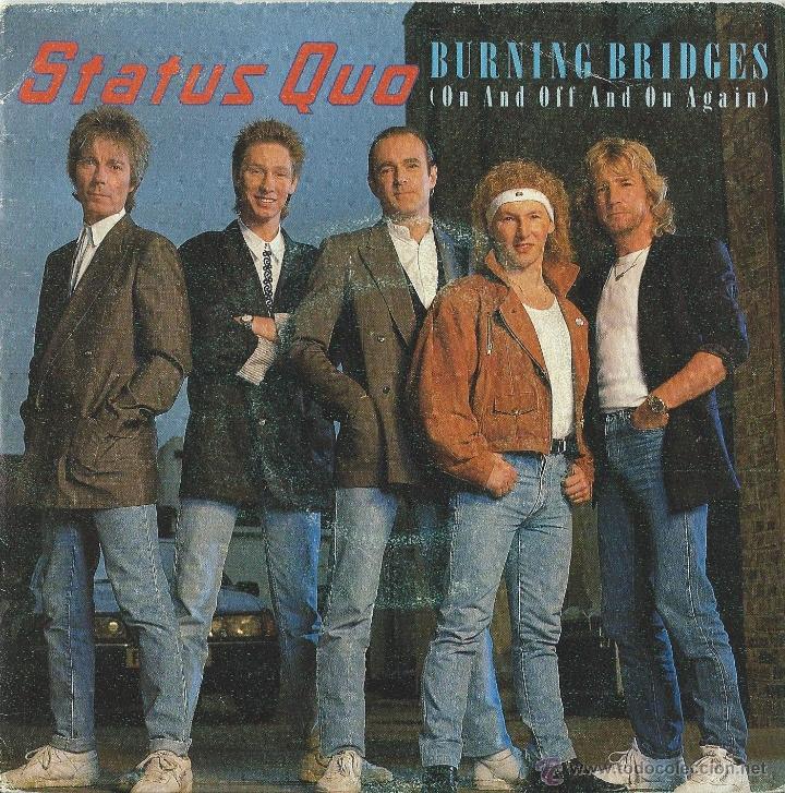 Discos de vinilo: STATUS QUO. BURNING BRIDGES. SINGLE PROMOCIONAL - Foto 1