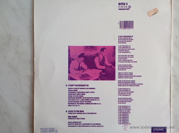 Discos de vinilo: BRONSKI BEAT. IT AINT NECESSARILY SO. - Foto 2