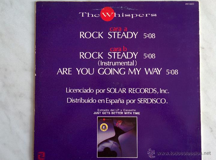 Discos de vinilo: THE WHISPERS. ROCK STEADY. MAXI. - Foto 2