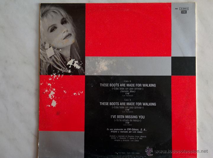Discos de vinilo: ANGEL. THESE BOOTS ARE MADE FOR WALKING. MAXI. - Foto 2