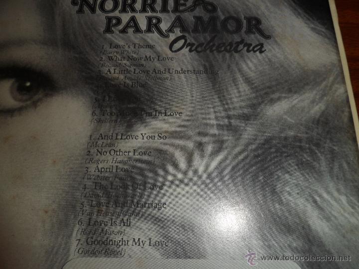 Discos de vinilo: LP - THE LOVE NORRIE PARAMOR ORCHESTRA. (1975) - Foto 2
