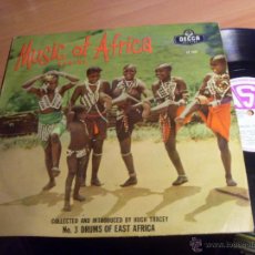 Discos de vinilo: MUSIC OF AFRICA (Nº 3 DRUMS OF EAST AFRICA) LP 10 INCH DECCA 1952 (EX+/EX+) (VIN13)