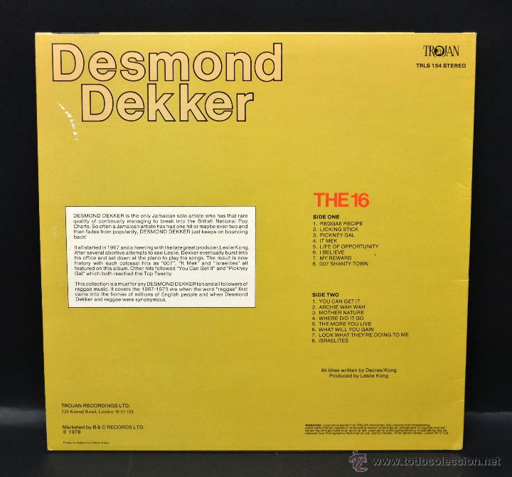 Discos de vinilo: PACK ESPECIAL - DESMOND DEKKER - - Foto 16