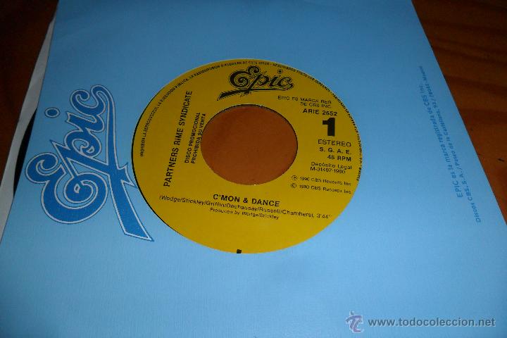 Discos de vinilo: PARTNERS RIME SYNDICATE - CMON & DANCE - Foto 1