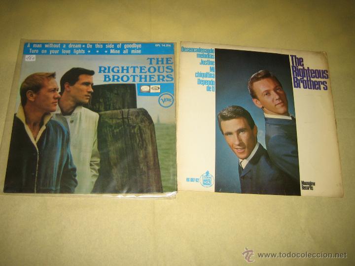 Discos de vinilo: THE RIGHTEOUS BROTHERS - LOTE DE DOS SINGLES - Foto 1