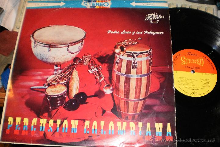 Disques de vinyle: pedro laza lp percusion colombiana.colombia