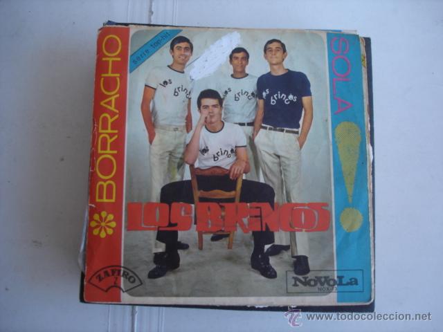 Discos de vinilo: Los Brincos    Borracho / Sola - Foto 2