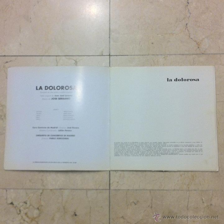 Discos de vinilo: JOS&Eacute; SERRANO - LA DOLOROSA - HISPAVOX 1966 - VINILO Y LIBRETO. - Foto 3