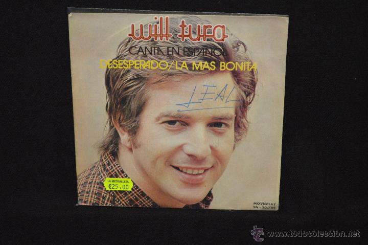 Discos de vinilo: WILL TURA -DESESPERADO+1 SINGLE - Foto 1