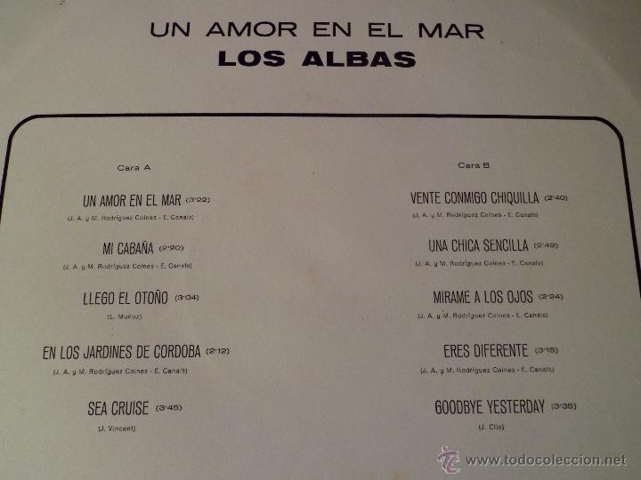 Discos de vinilo: LP - LOS ALBAS - UN AMOR EN EL MAR - Belter - 1975 - Foto 2