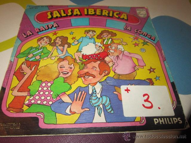 Discos de vinilo: SALSA IBERICA. LA RASPA. LA CONGA. - Foto 1