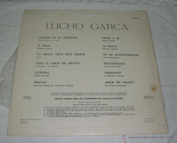 Discos de vinilo: LP. Lucho Gatica - Foto 2