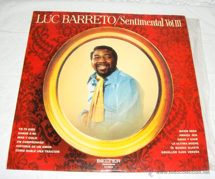 Discos de vinilo: LP. Luc Barreto. Sentimental Vol. III - Foto 1