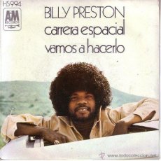 Discos de vinilo: BILLY PRESTON - SPACE RACE (CARRERA ESPACIAL) (SINGLE) 