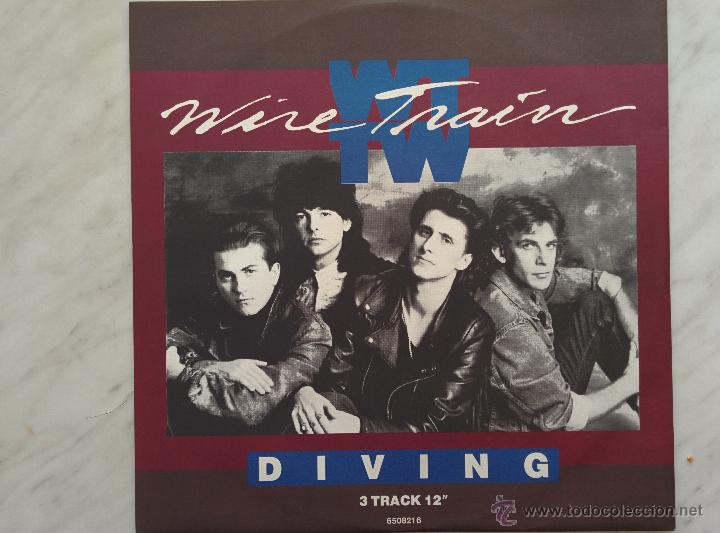 Discos de vinilo: WIRE TRAIN. DIVING/FLOWERS, MERCY MERCY. MAXI. - Foto 1
