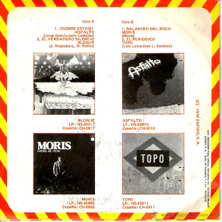 Discos de vinilo: BURGER BRAVOS / CHAPA DISCOS 1979 - Foto 2