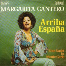 Discos de vinilo: MARGARITA CANTERO - SINGLE 7’' - EDITADO EN ALEMANIA - CANTA EN ALEMÁN: ARRIBA ESPAÑA + 1 - AÑO 1973