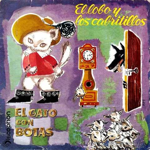 Discos de vinilo: EL LOBO Y LOS CABRITILLOS,cabrititos, EL GATO CON BOTAS discophon 1961 - Foto 1