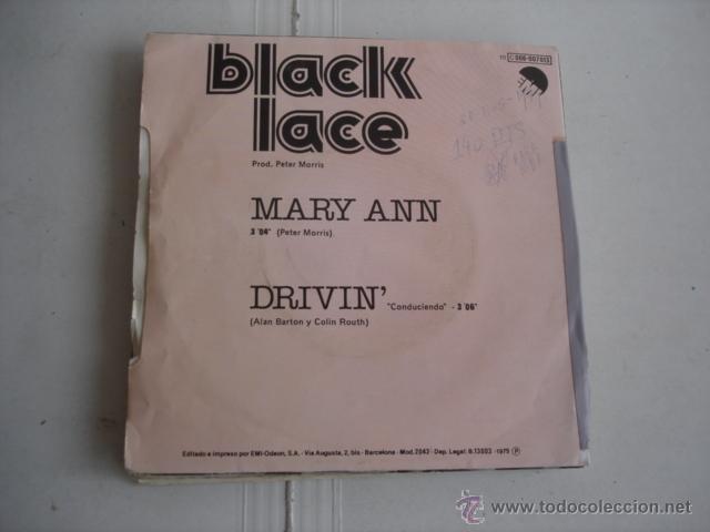 Discos de vinilo: Black Lace     Mary Ann - Foto 2