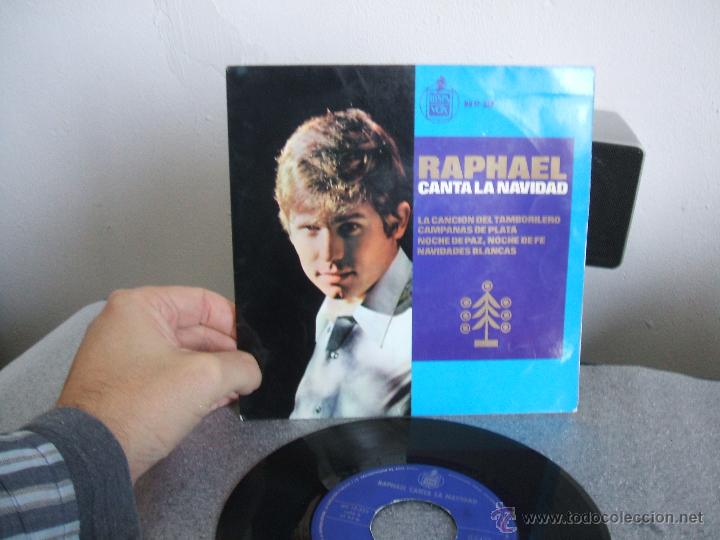 Discos de vinilo: RAPHAEL CANTA A LA NAVIDAD - LA CANCI&Oacute;N DEL TAMBORILERO+3 - Foto 2