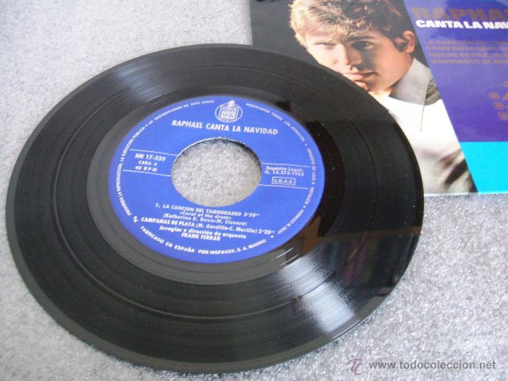 Discos de vinilo: RAPHAEL CANTA A LA NAVIDAD - LA CANCI&Oacute;N DEL TAMBORILERO+3 - Foto 1