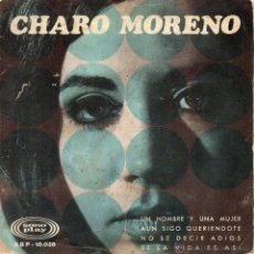 Discos de vinilo: CHARO MORENO, EP, UN HOMBRE Y UNA MUJER + 3, AÑO 1967. Lote 46646553