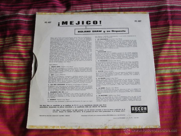 Discos de vinilo: ROLAND SHAW Y SU ORQUESTA - MEXICO! 12 LP - Foto 2