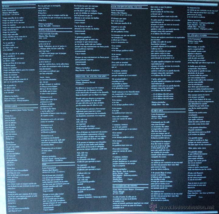 Discos de vinilo: Emmanuel - En la soledad... - Edici&oacute;n de 1983 de Espa&ntilde;a - Promocional - Foto 4