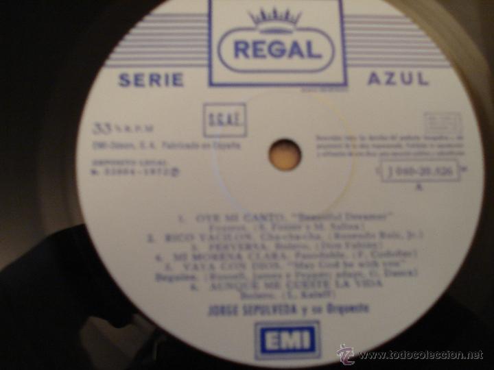 Discos de vinilo: JORGE SEPULVEDA Y SU ORQUESTA - Foto 2