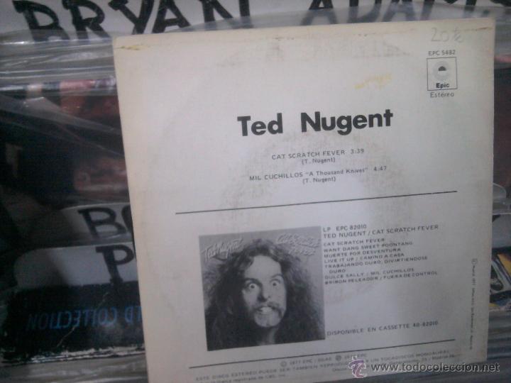 Discos de vinilo: TED NUGENT - CAT SCRATCH FOREVER SINGLE VINILO, EPIC, EPC 5482 - Foto 2
