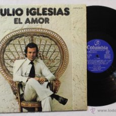 Discos de vinilo: JULIO IGLESIAS EL AMOR LP VINYL CARATULA ABIERTA MADE IN SPAIN 1975
