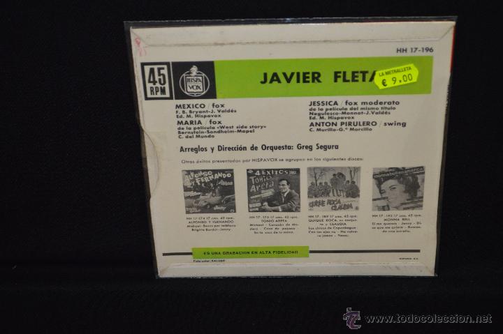 Discos de vinilo: JAVIER FLETA - MEXICO - EP - Foto 2
