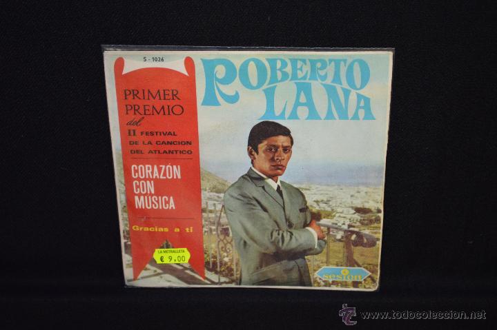 Discos de vinilo: ROBERTO LANA - CORAZON CON MUSICA +1 SINGLE - Foto 1