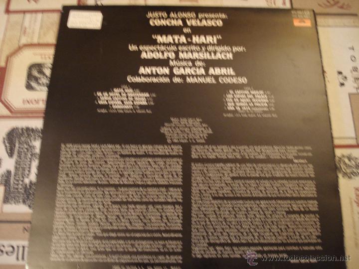 Discos de vinilo: CONCHA VELASCO / MATA - HARI - Foto 2