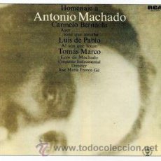 Discos de vinilo: LUIS DE PABLO / TOMÁS MARCO / CARMELO BERNAOLA HOMENAJE A ANTONIO MACHADO 2LP 1976 RCA RED SEAL ?. Lote 46705913