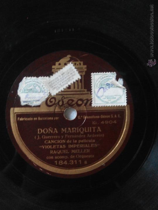 Discos de vinilo: Do&ntilde;a Mariquita. Gitana, gitana. Raquel Meller - Foto 1