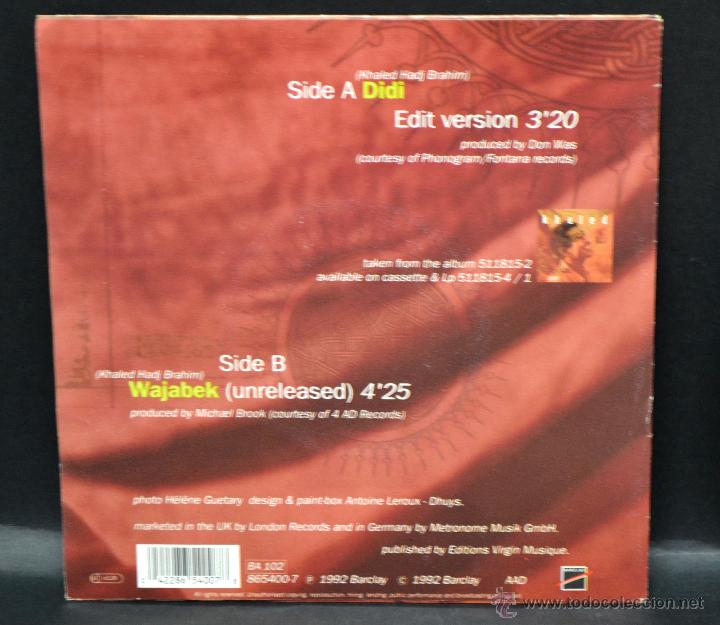 Discos de vinilo: vinilo  KHALED  -  DIDI - Foto 2
