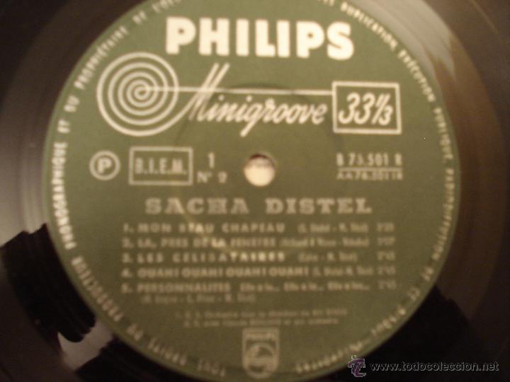 Discos de vinilo: SACHA DISTEL 10&uml; - Foto 3