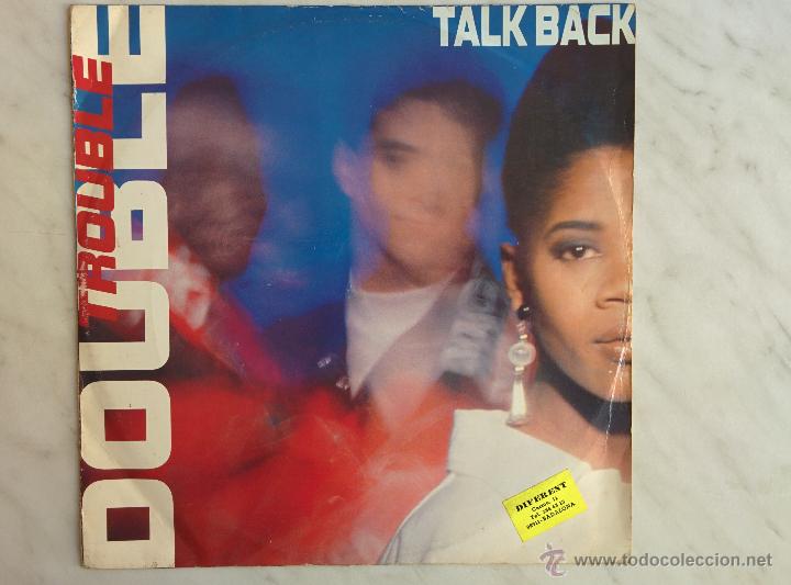 Discos de vinilo: DOUBLE TROUBLE. TALK BACK. MAXI. 45 RPM - Foto 1