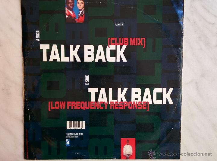 Discos de vinilo: DOUBLE TROUBLE. TALK BACK. MAXI. 45 RPM - Foto 2