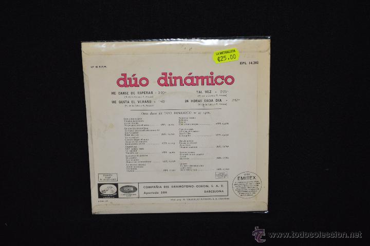 Discos de vinilo: DUO DINAMICO - ME CANSE DE ESPERAR +3 - EP - Foto 2