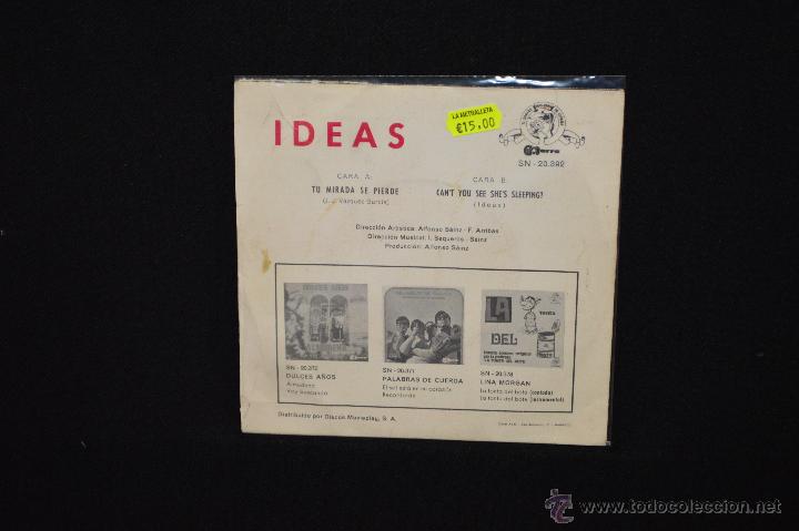 Discos de vinilo: IDEAS - TU MIRADA SE PIERDE +1 - SINGLE - Foto 2
