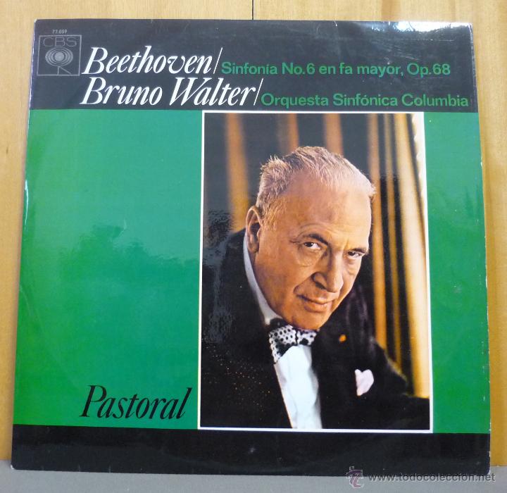Discos de vinilo: Beethoven / Bruno Walter - Pastoral -- LP CBS - 72.059 - Espa&ntilde;a 1964 - Foto 1