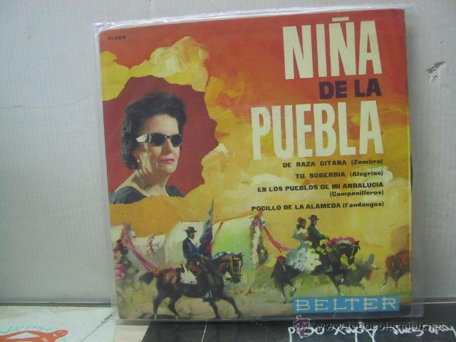 Discos de vinilo: NI&Ntilde;A DE LA PUEBLA - DE RAZA GITANA + 3 - BELTER 1964 - Foto 1