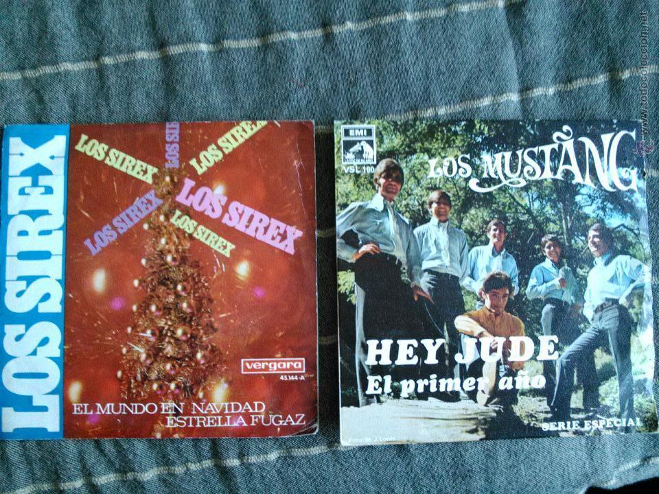 Discos de vinilo: Los Mustang - los Sirex (2 singles) - Foto 1
