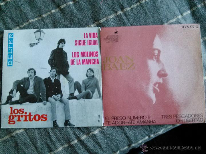 Discos de vinilo: LOS GRITOS - JOAN BAEZ (single y el) - Foto 1