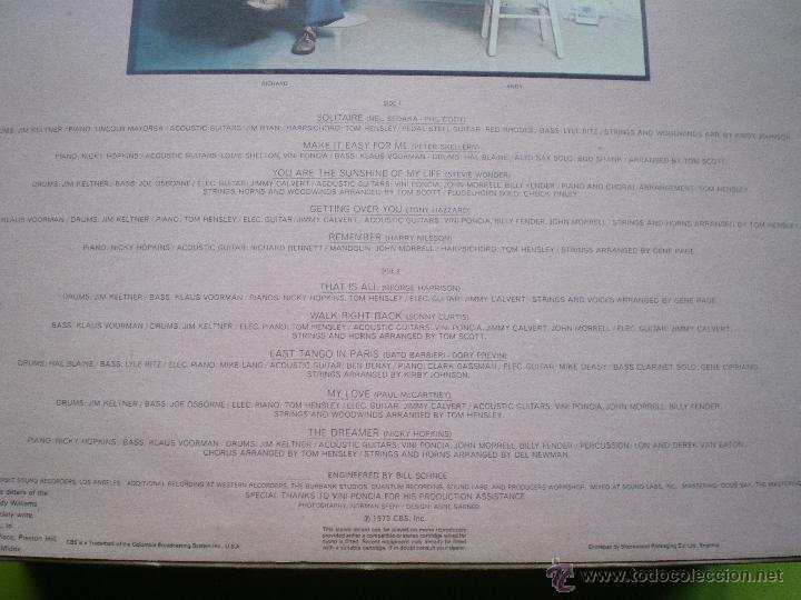 Discos de vinilo: ANDY WILLiAMS solitaire LP 1973 PEPETO - Foto 2