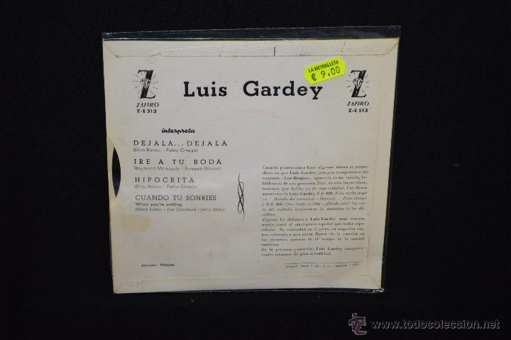 Discos de vinilo: LUIS GARDEY - DEJALA DEJALA +3 - EP - Foto 2