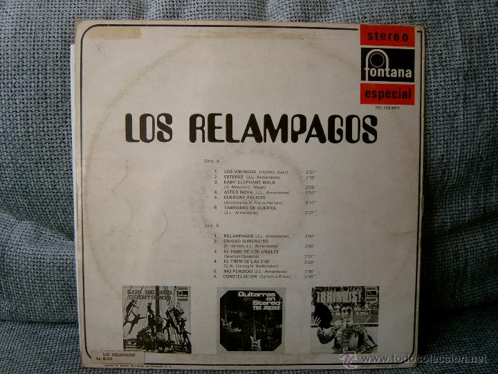 Discos de vinilo: LOS RELAMPAGOS FONTANA 1969 - Foto 2